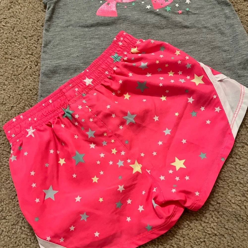 Under Armour outfit Gray and Hot Pink Starry Design - Picture 5 of 6